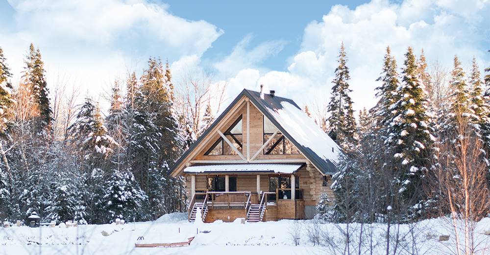 ¿Quién dijo que las casas de madera no eran para el invierno?